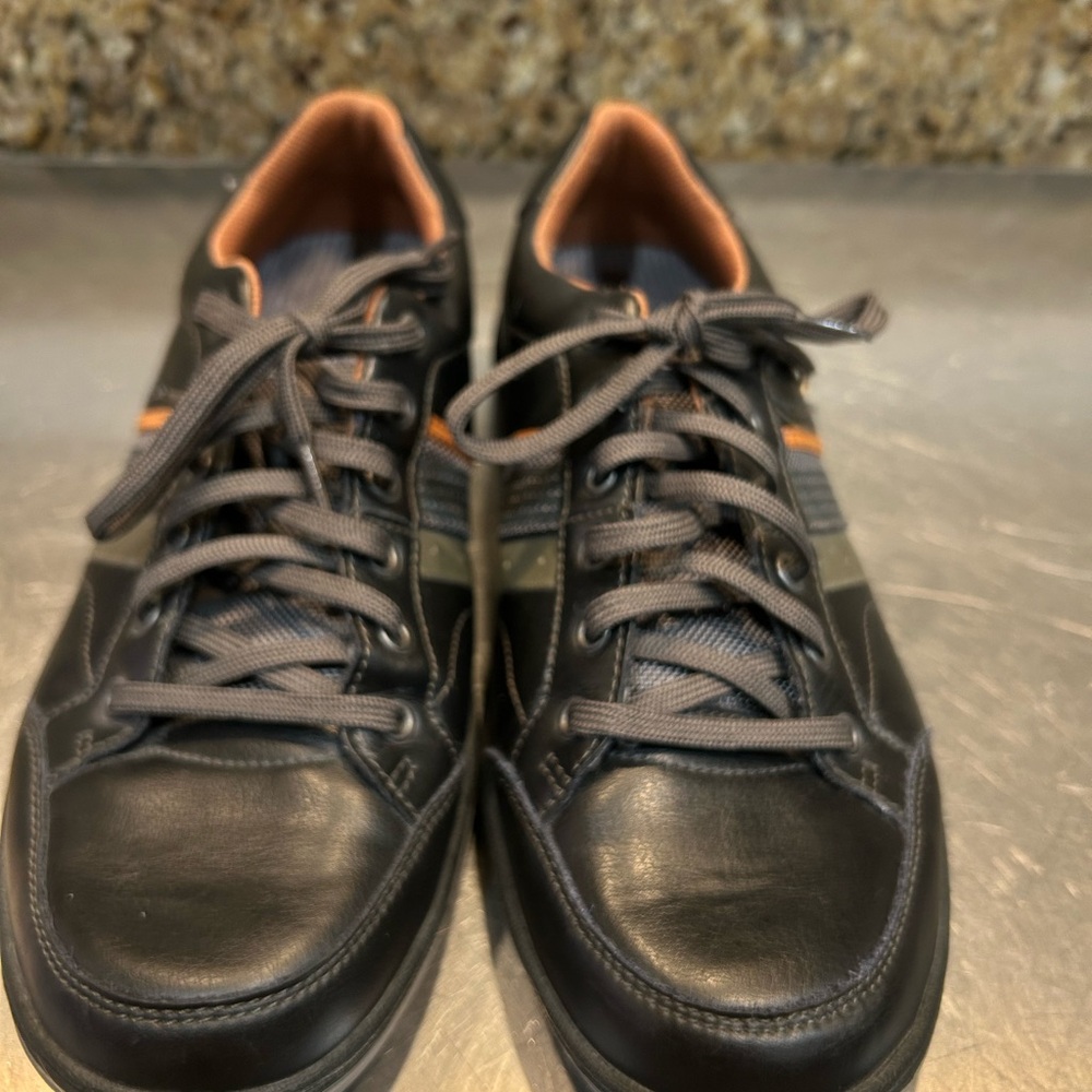 Skechers Black and Orange Oxfords Versatile Style